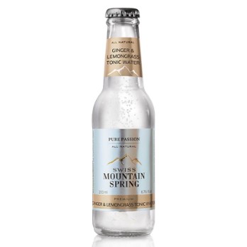 Swiss Mountain Spring Ginger & Lemongrass Tonic 2dl (K24) EW Glas